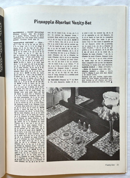 Treasury of Pineapple Designs for Crocheting Herausgeberin Linda Macho (Sehr gut, 1983, Paperback, 48 S., Dover)