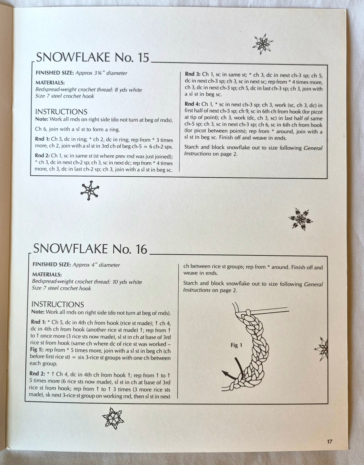 More Snowflakes in Crochet Thread by Mary Thomas (Sehr gut, 1985, Broschiert, 17 Seiten, American School of Needlework)