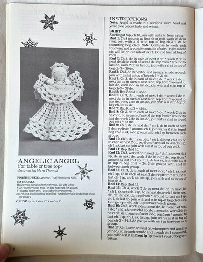 Weihnachtsornamente & Schneeflocken aus Häkelgarn von Mary Thomas (Sehr gut, 1984, Pbk, 17 Seiten, American School of Needlework)