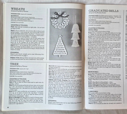 Weihnachtsornamente & Schneeflocken aus Häkelgarn von Mary Thomas (Sehr gut, 1984, Pbk, 17 Seiten, American School of Needlework)