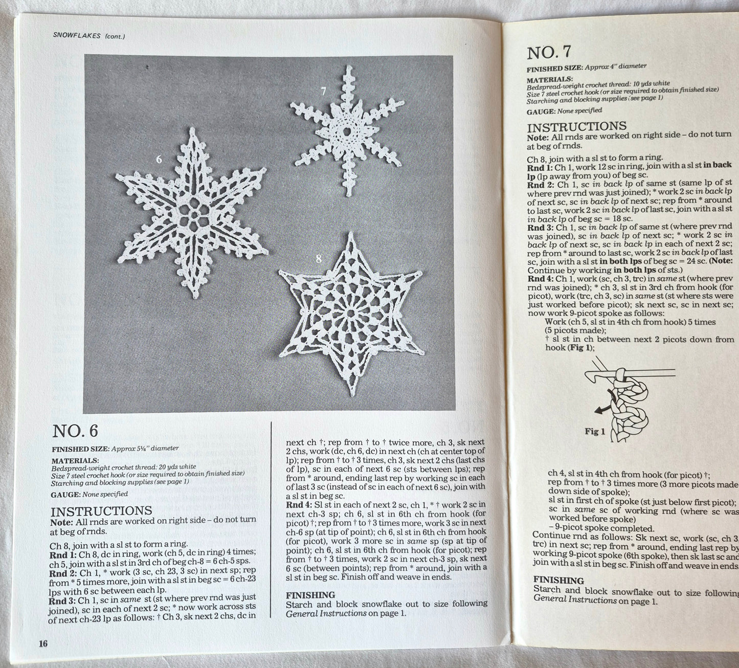 Weihnachtsornamente & Schneeflocken aus Häkelgarn von Mary Thomas (Sehr gut, 1984, Pbk, 17 Seiten, American School of Needlework)