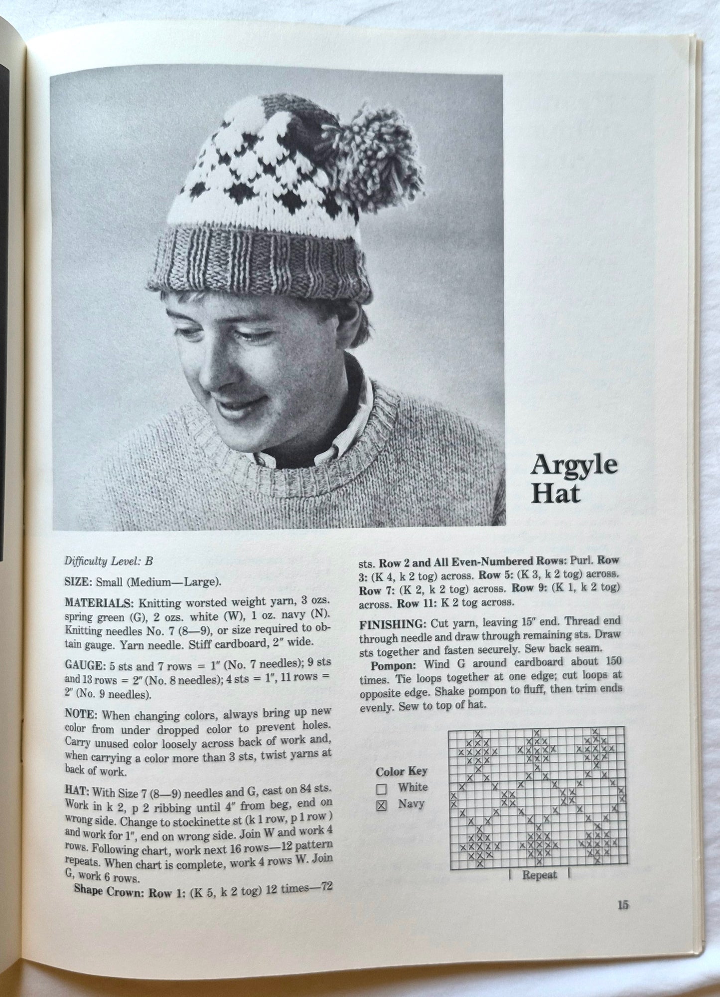 Easy-to-Knit Hats for the Whole Family von Jill C. Weiner (Sehr gut, 1985, Taschenbuch, 32 Seiten, Dover)