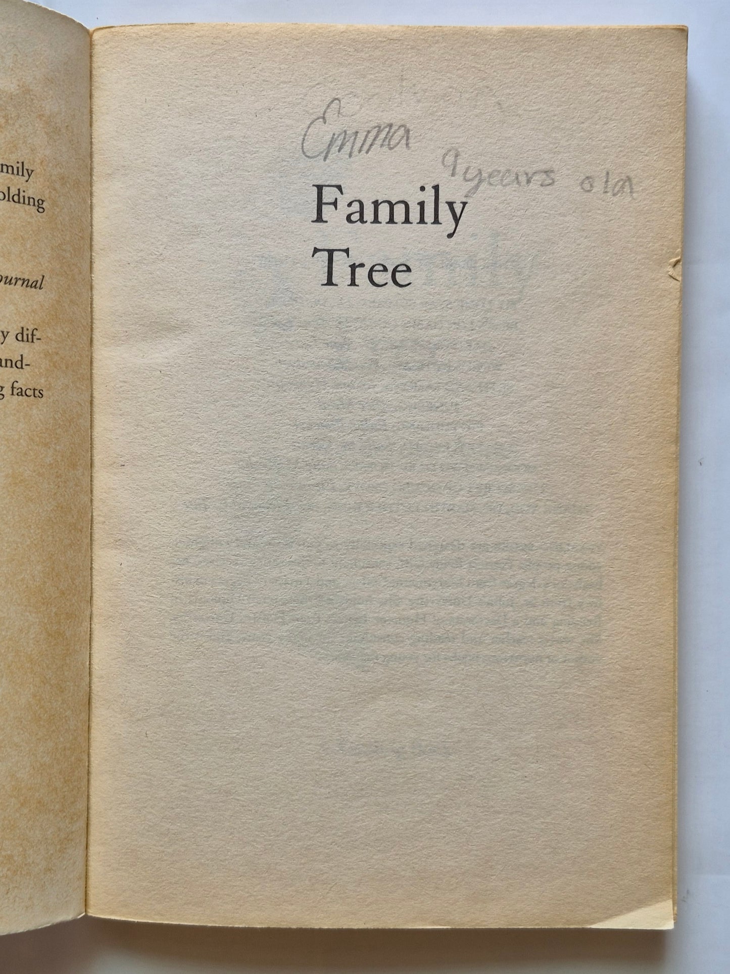 Family Tree von Katherine Ayres (Gut, 1997, Taschenbuch, 165 Seiten, Yearling Books)