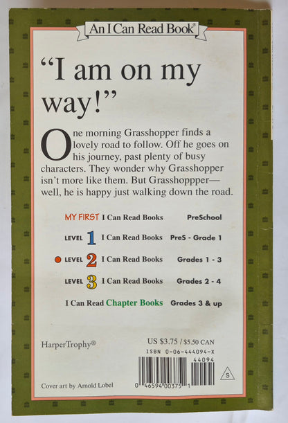 Grashüpfer unterwegs von Arnold Lobel (Sehr guter Zustand, 1986, Taschenbuch, 62 Seiten, HarperTrophy)