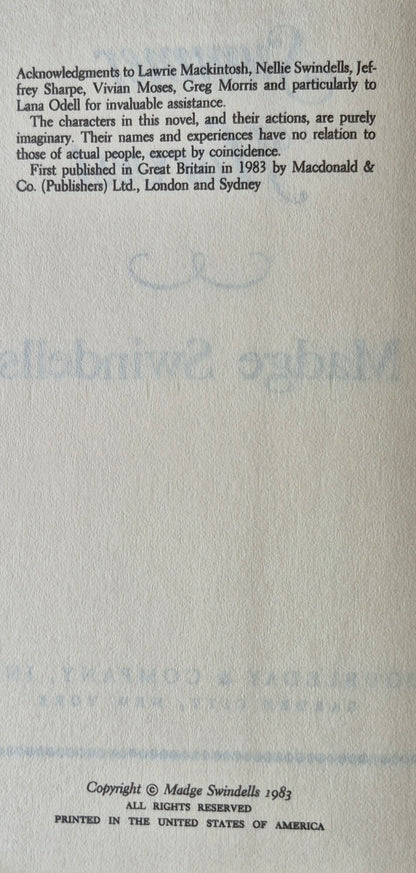 Summer Harvest von Madge Swindells (Sehr gut, 1983, gebunden, 467 Seiten, Doubleday & Co)
