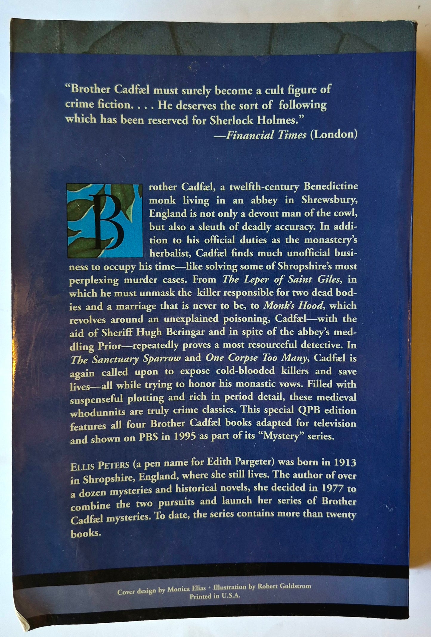 Die Chroniken des Bruder Cadfael (Der fromme Dieb, Mord im Kloster, Ein Sarg zuviel, Der Rosenmord) von Ellis Peters (Gut, 1995, Taschenbuch, 848 Seiten, Quality Paperback Book Club)