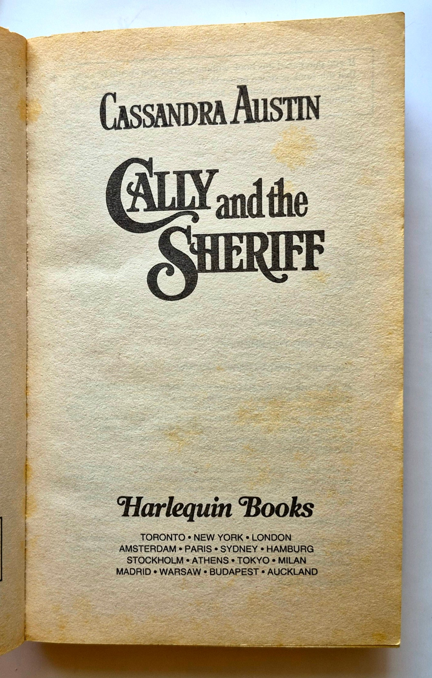 Cally and the Sheriff von Cassandra Austin (Gut, 1997, Taschenbuch, 299 S., Harlequin Historicals)