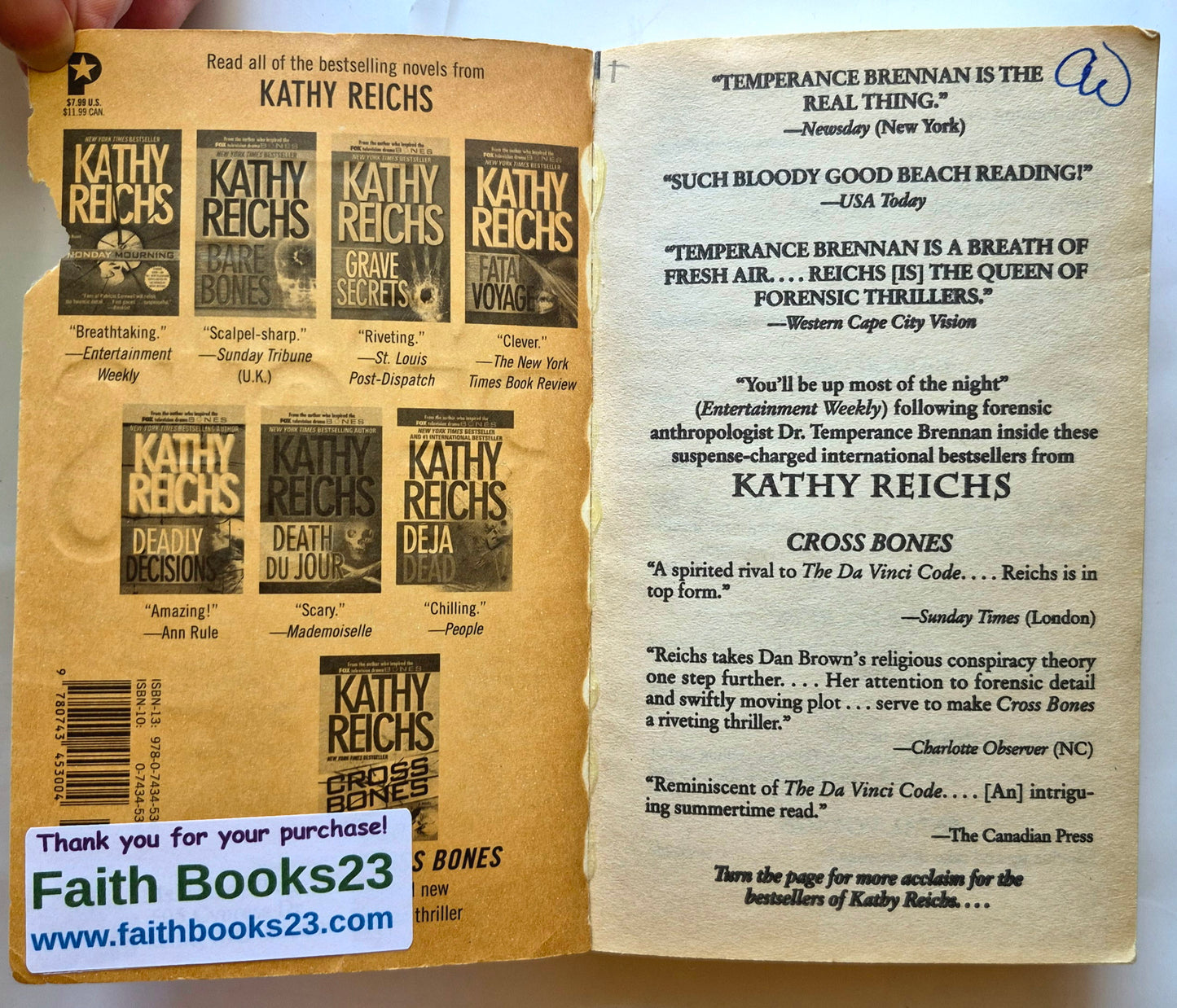 Tote Knochen by Kathy Reichs (Temperance Brennan #6, Gut, 2004, Taschenbuch, 383 Seiten, Pocket Star Books)