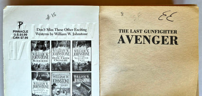 The Last Gunfighter: Avenger von William W. Johnstone (Gut, 2007, Taschenbuch, 282 Seiten, Pinnacle Books)