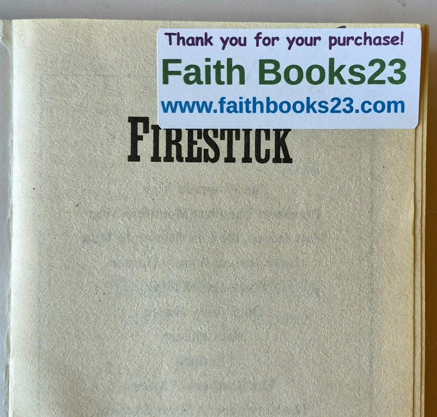 Firestick von William W. Johnstone (Gut, 2018, Taschenbuch, 393 Seiten, Pinnacle Books)