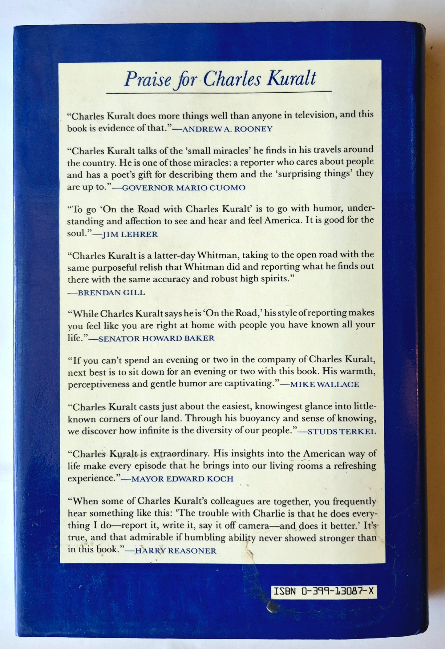 On the Road with Charles Kuralt von Charles Kuralt (Sehr gut, 1985, gebunden, 316 Seiten, G.P. Putnam's Sons)