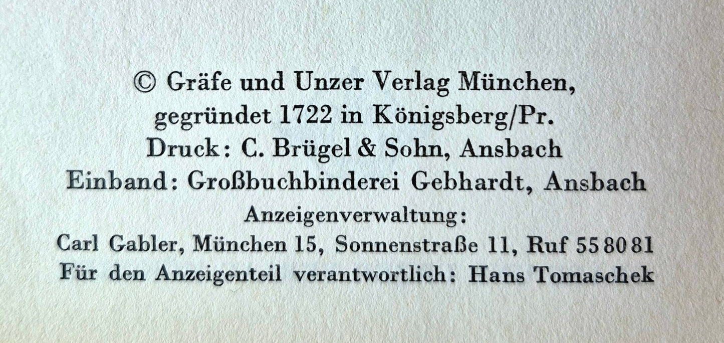 Doennigs Kochbuch bearbeitet von Gertrud Browtowski (Sehr gut, 1956?, HC, 639 S., Grafe und Unzer Verlag)