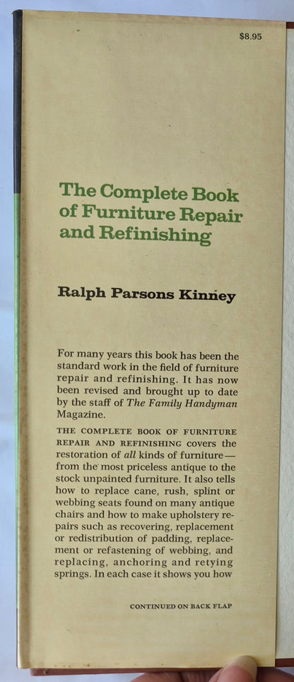 The Complete Book of Furniture Repair and Refinishing von Ralph Parsons Kinney (Sehr gut, 1971, gebunden, 276 Seiten, Charles Scribner's Sons)