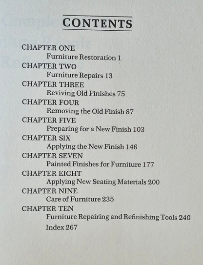 The Complete Book of Furniture Repair and Refinishing von Ralph Parsons Kinney (Sehr gut, 1971, gebunden, 276 Seiten, Charles Scribner's Sons)