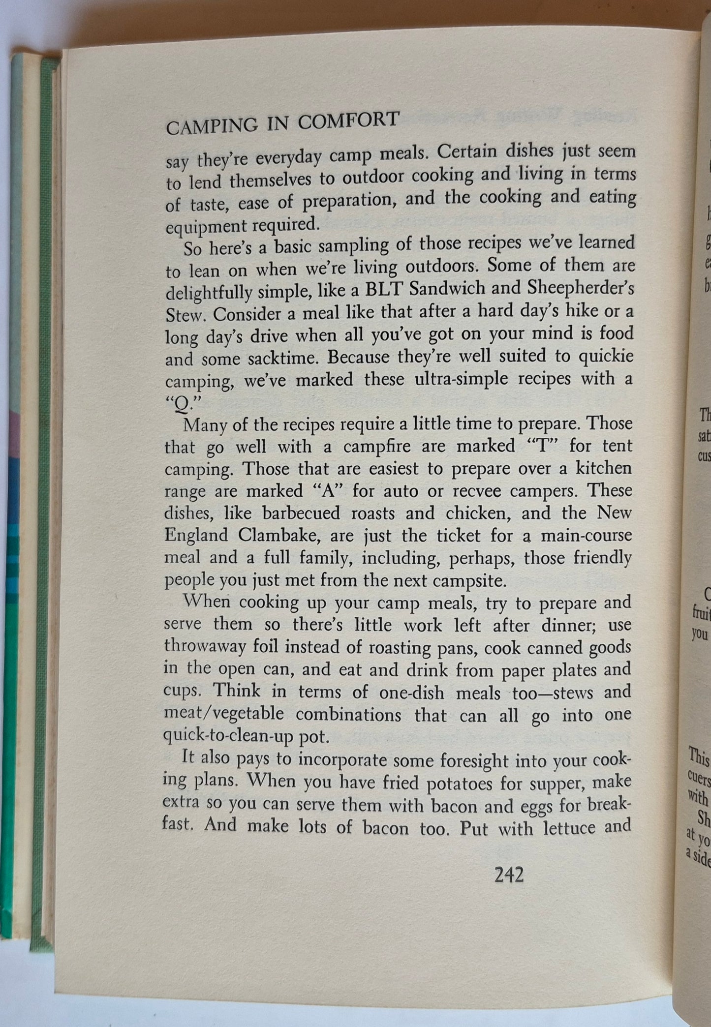 Camping in Comfort: A Guide to Modern Outdoor Vacations by Norman and Sil Strung (Very good, 1971, HC, 262 pgs, J.B. Lippincott)