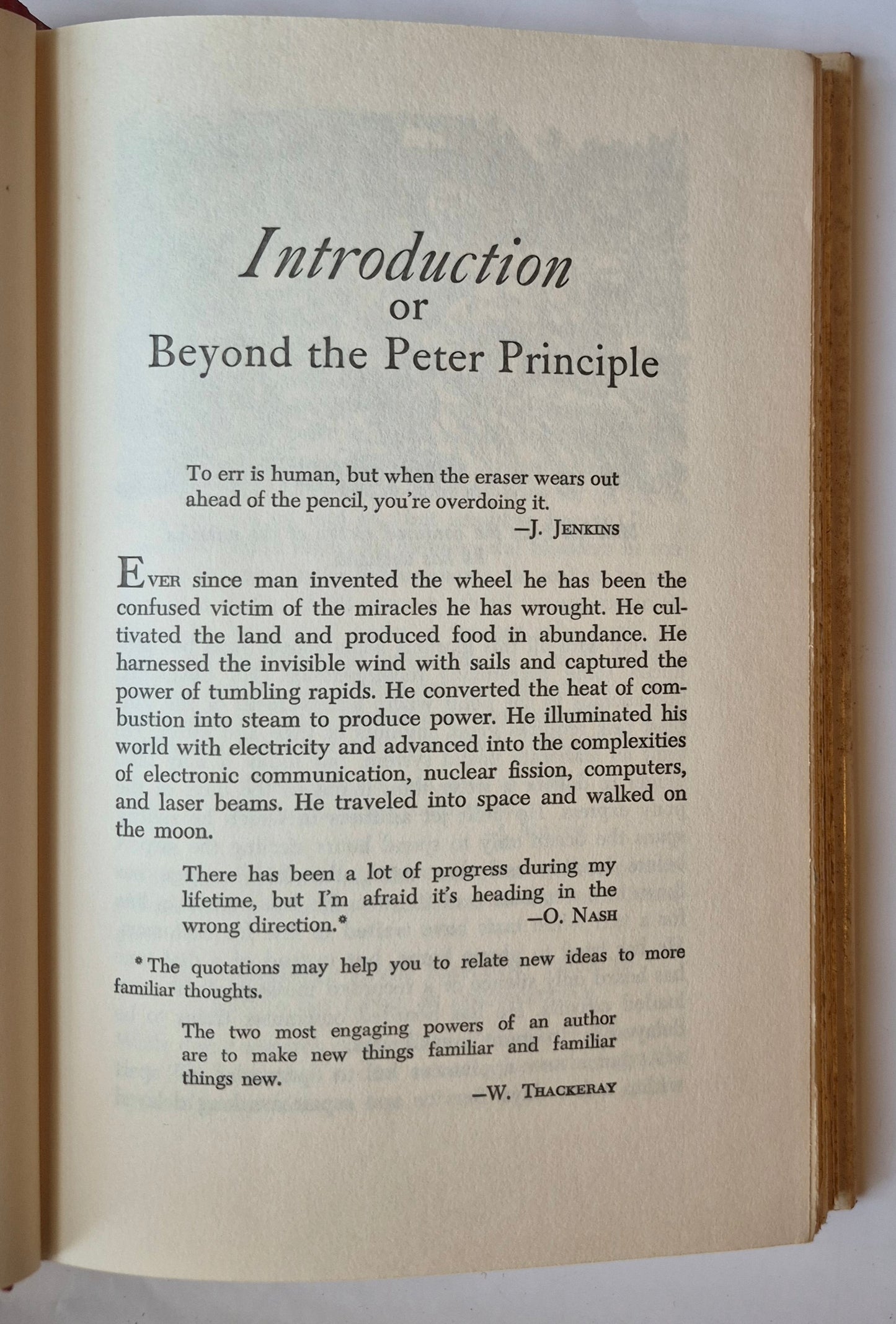 The Peter-Prinzip oder Wie man vermeidet, ein Idiot zu sein von Laurence J. Peter (Sehr gut, 1972, gebunden, 224 Seiten, William Morrow & Co)
