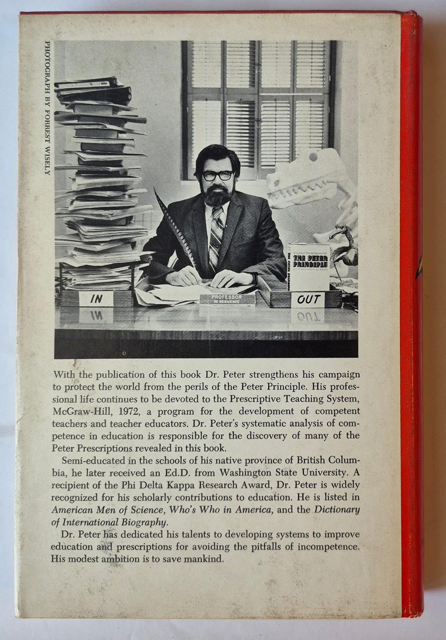 The Peter-Prinzip oder Wie man vermeidet, ein Idiot zu sein von Laurence J. Peter (Sehr gut, 1972, gebunden, 224 Seiten, William Morrow & Co)