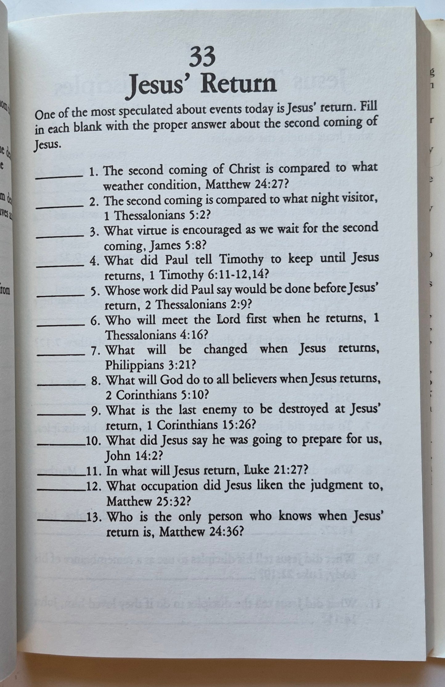 3,285 Bible Questions & Answers by Emily Filipi (Very good, 1990, HC, 325 pgs, Wings Books)