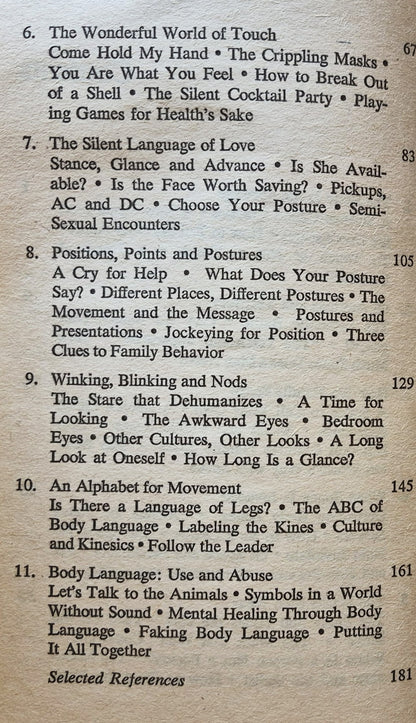 Body Language von Julius Fast (Gut, 1971, Taschenbuch, 183 Seiten, Pocket Books)