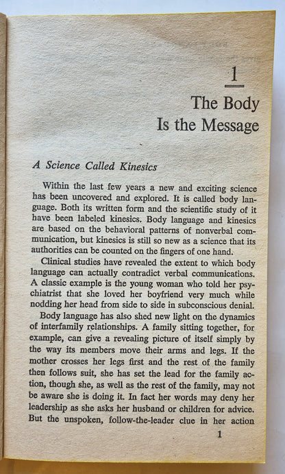 Body Language von Julius Fast (Gut, 1971, Taschenbuch, 183 Seiten, Pocket Books)