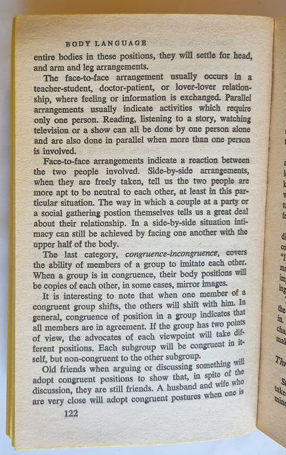 Body Language von Julius Fast (Gut, 1971, Taschenbuch, 183 Seiten, Pocket Books)