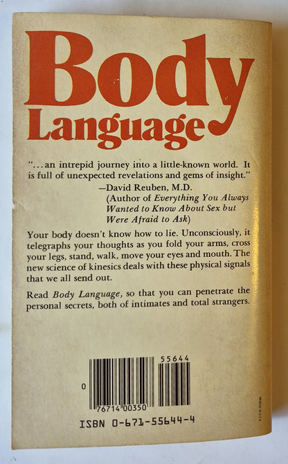 Body Language von Julius Fast (Gut, 1971, Taschenbuch, 183 Seiten, Pocket Books)