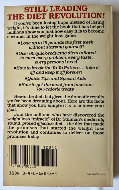 The Doctor's Quick Weight Loss Diet von Irwin M. Stillman; Samm S. Baker (Sehr gut, 1983, Taschenbuch, 252 Seiten, Dell)