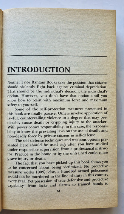 The Truth about Self Protection von Massad F. Ayoob (Sehr gut, 1991, Pbk, 420 S., Bantam Books)