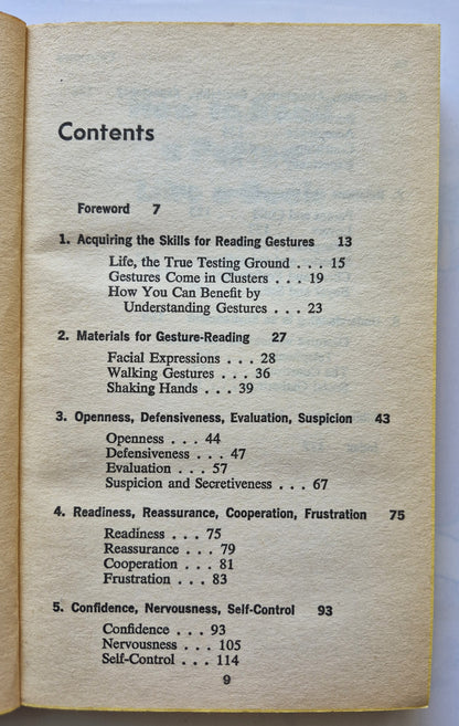 Die Kunst, Menschen zu lesen von Gerald I. Nierenberg; Henry H. Calero (Sehr gut, 1973, Taschenbuch, 189 S., Pocket Books)