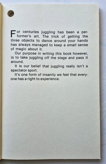 Juggling for the Complete Klutz von John Cassidy; B.C. Rimbeaux (Sehr gut, 1981, Taschenbuch, 69 Seiten, Kluz Press)