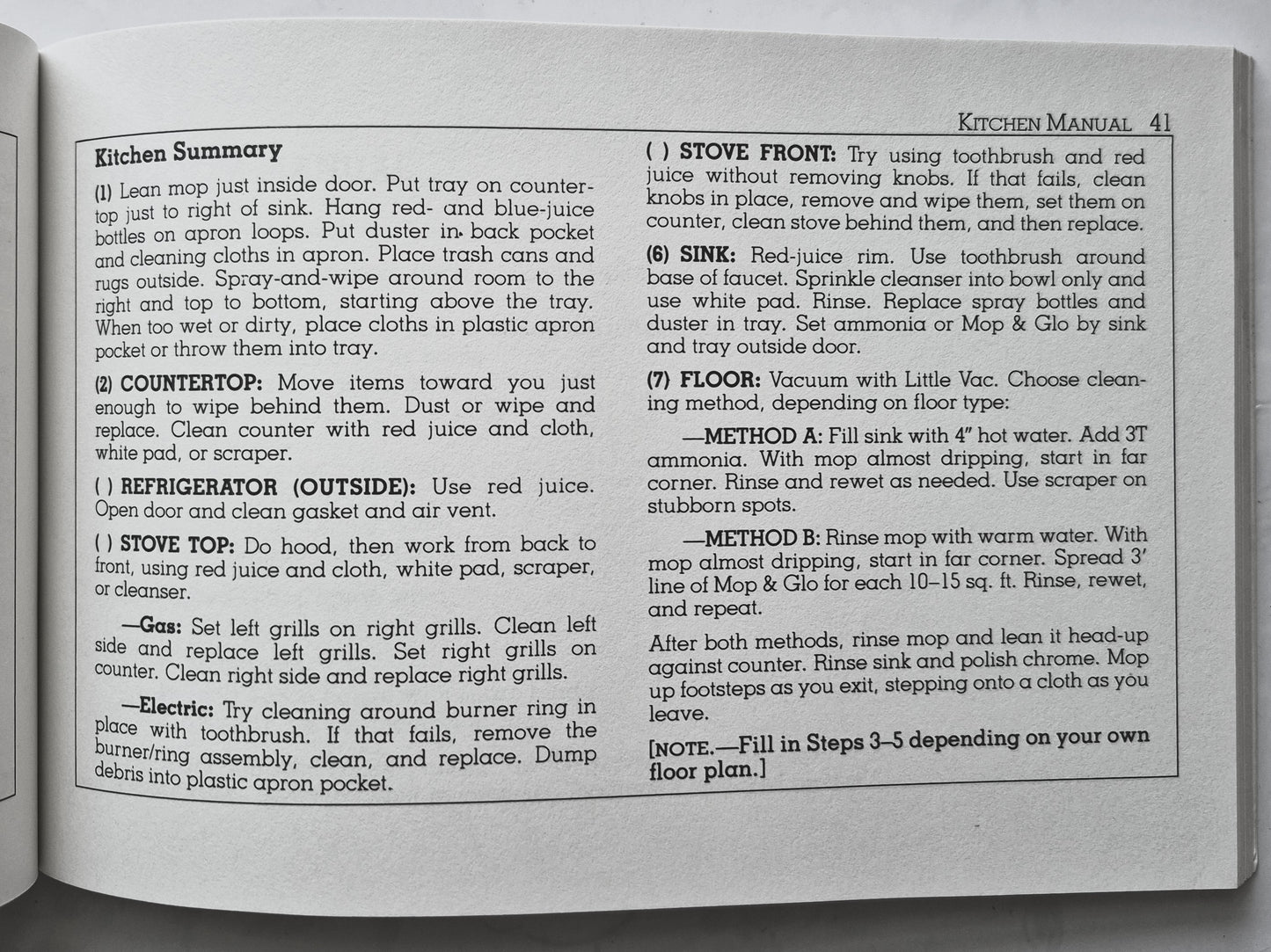 Speed Cleaning by Jeff Campbell and the Clean Team (Gut, 1987, TB, 119 S., Dell)