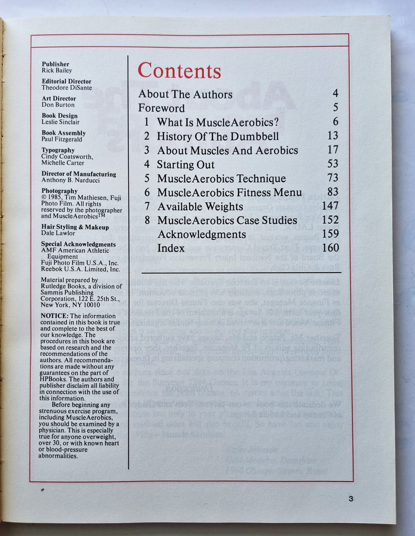 Muskel-Aerobic: Das ultimative Workout zur Körperstraffung von Patricia Patano; Linette Savage (Sehr gut, 1985, Taschenbuch, 160 Seiten, The Body Press)