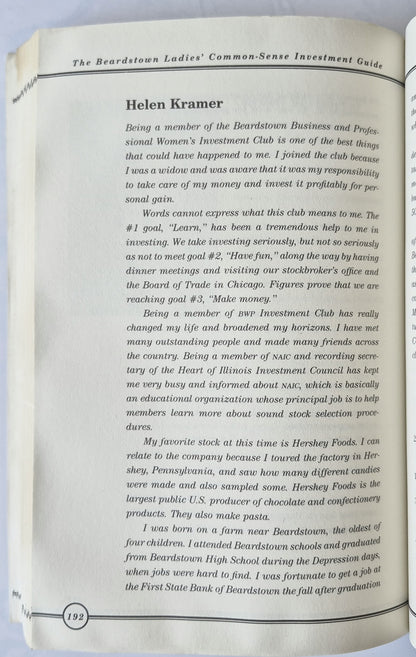 The Beardstown Ladies Common-Sense Investment Guide (Gut, 1994, Pbk, 232 S., Hyperion)