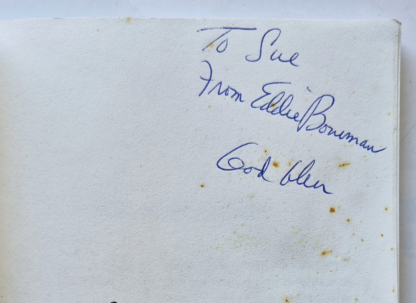 Life's Little Day von Eddie Bowman (Gut, 1992, Taschenbuch, 87 Seiten, Litho Printers, Autorenunterschrift)