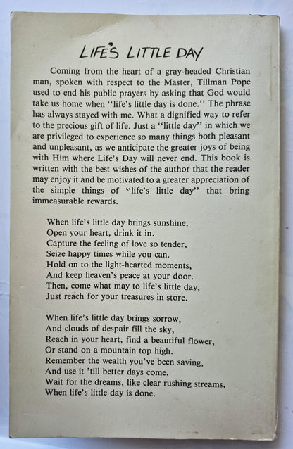 Life's Little Day von Eddie Bowman (Gut, 1992, Taschenbuch, 87 Seiten, Litho Printers, Autorenunterschrift)