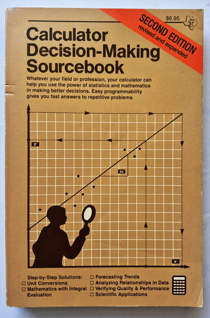 Calculator Decision-Making Sourcebook Robert Whitsell et. al. (Very Good, 1971, Pbk, Texas Instruments)