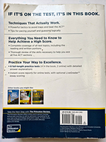 ACT Prep 2020 von The Princeton Review (Sehr gut, 2019, Taschenbuch, 833 S.)