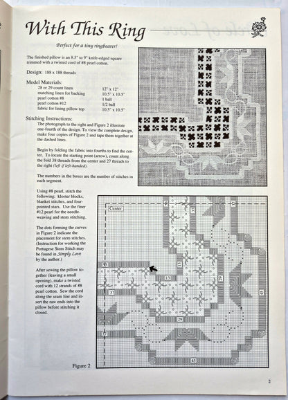 Hardanger Potpourri of Pillows von Janice Love (Sehr gut, 1991, Pb., 27 Seiten, Love 'N Stitches)