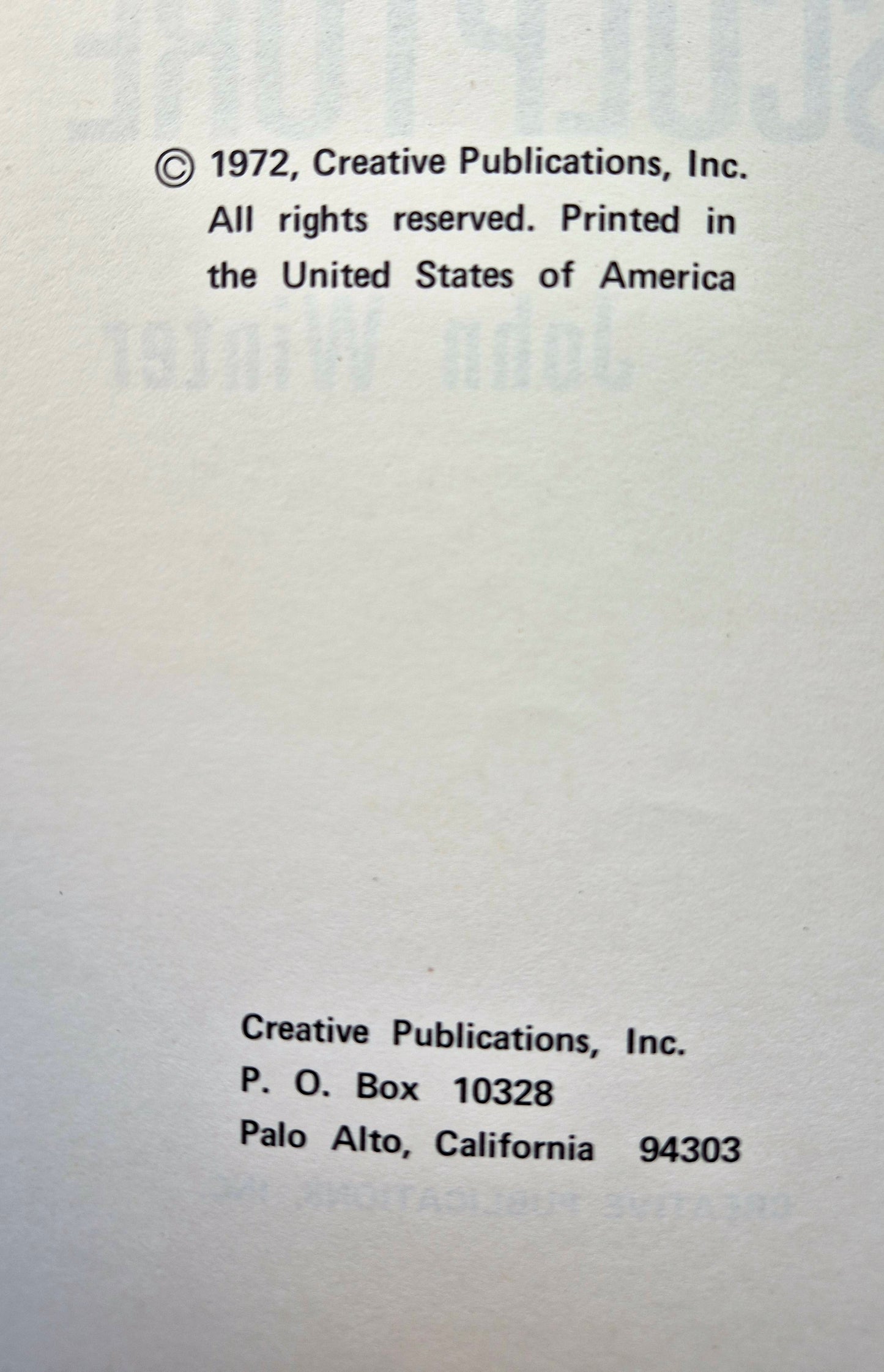 String Sculpture von John Winter (Sehr gut, 1972, Pbk, 64 Seiten, Creative Pub.)