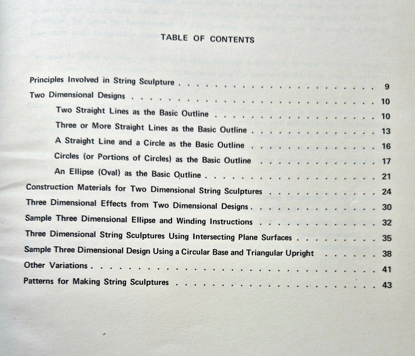 String Sculpture von John Winter (Sehr gut, 1972, Pbk, 64 Seiten, Creative Pub.)