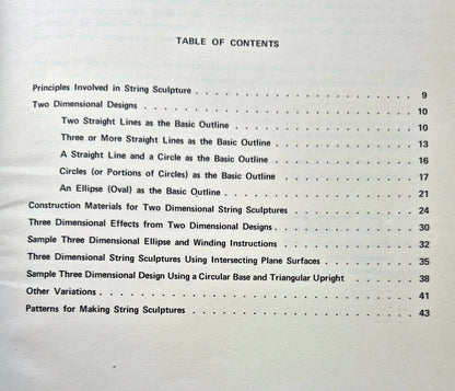 String Sculpture von John Winter (Sehr gut, 1972, Pbk, 64 Seiten, Creative Pub.)