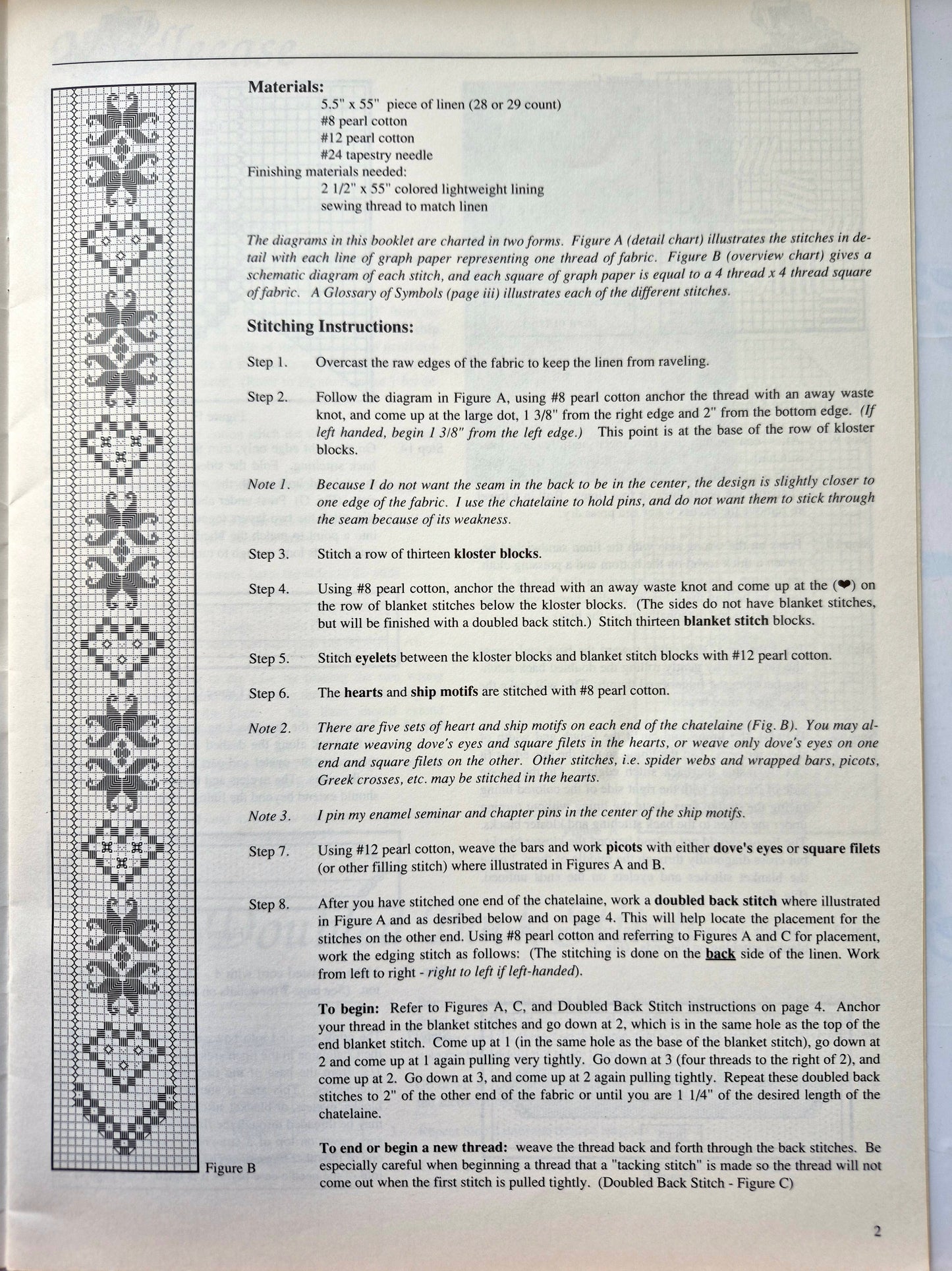 Hardanger Stitcher's Treasures von Janice Love (Sehr gut, 1991, Brosch., 14 S., Love 'N Stitches)