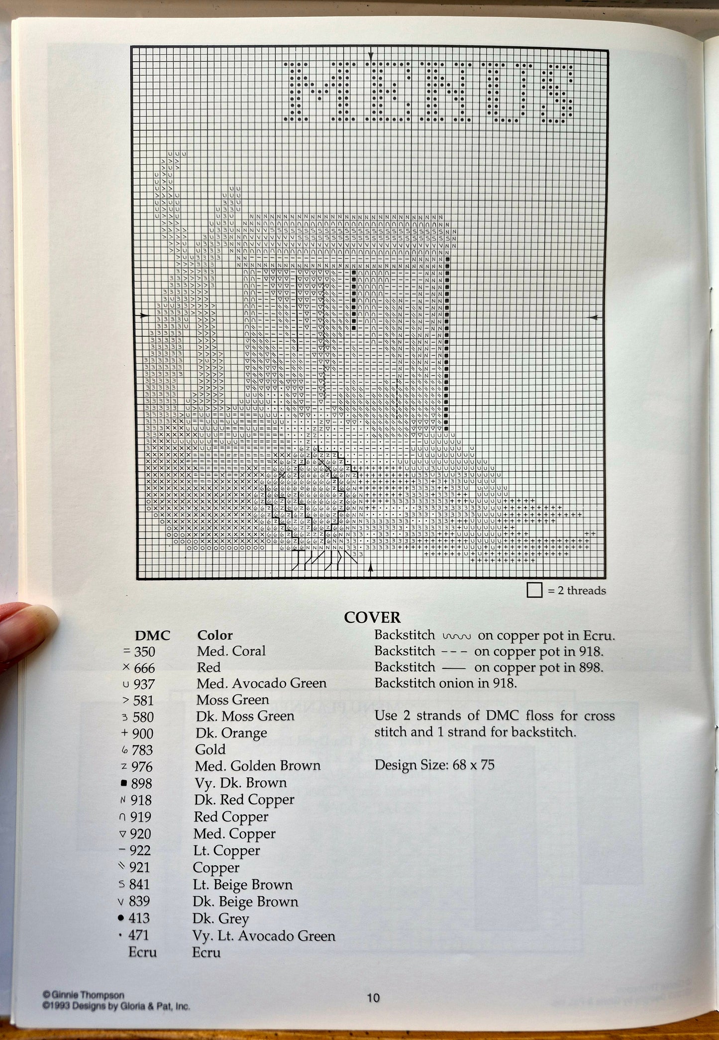 Ginnie Thompson's BookCovers by Gloria & Pat (Sehr gut, 1993, Taschenbuch, 63 Seiten, Designs von Gloria & Pat)