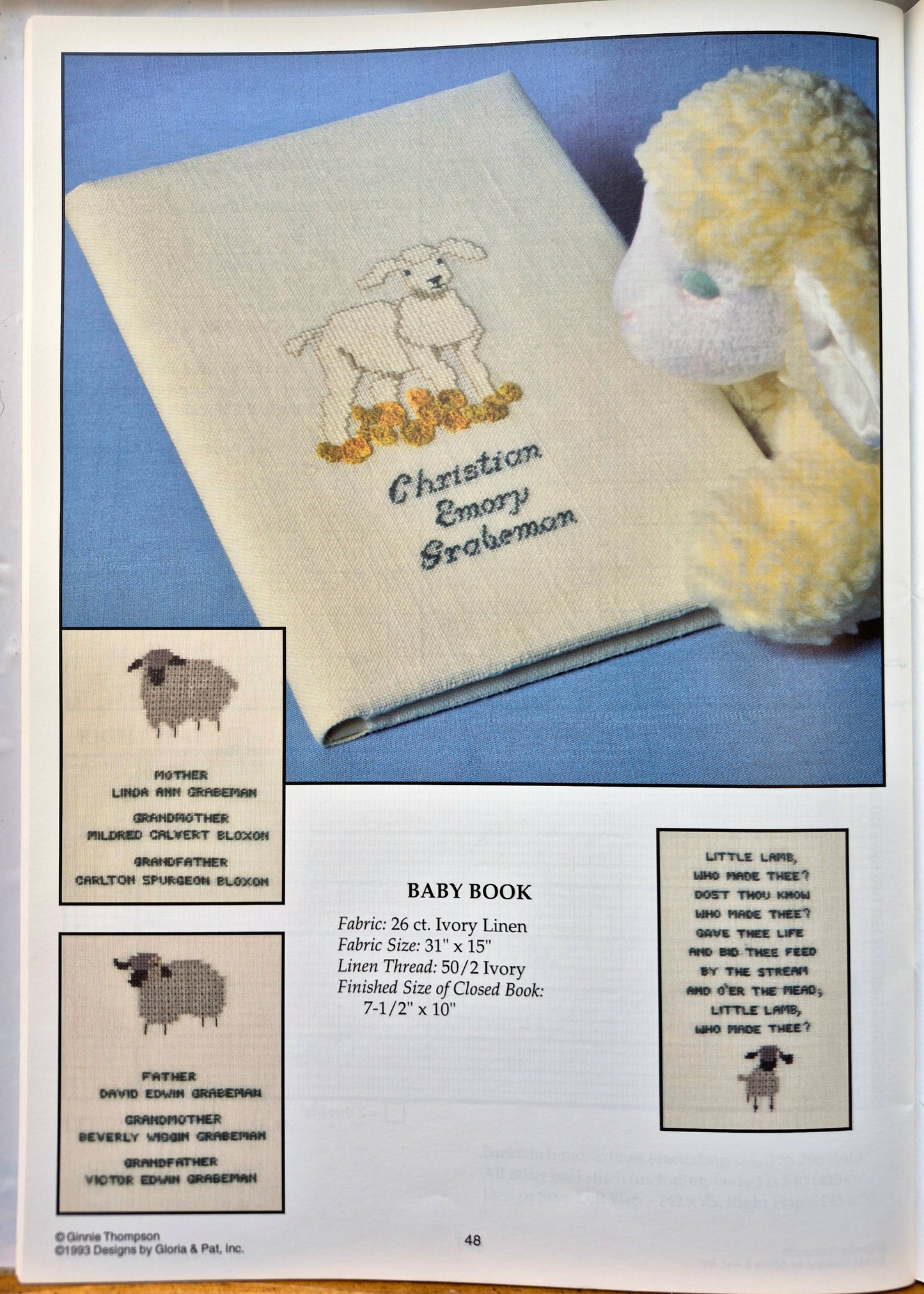 Ginnie Thompson's BookCovers by Gloria & Pat (Sehr gut, 1993, Taschenbuch, 63 Seiten, Designs von Gloria & Pat)