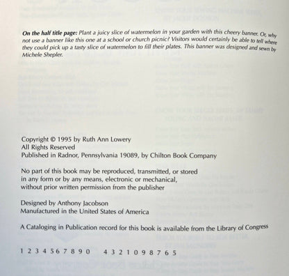 The Banner Book von Ruth Ann Lowery (Sehr gut, 1995, Pbk, 100 S., Chilton Book)