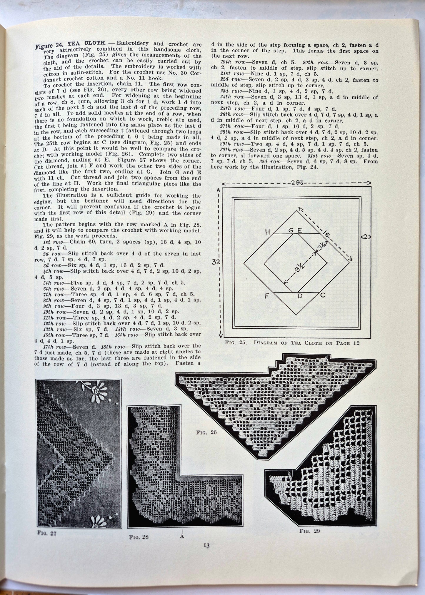 Filet Crochet: Projects and Charted Designs by Mrs. F.W. Kettelle (Sehr gut, 1979, Taschenbuch, 48 Seiten, Dover)