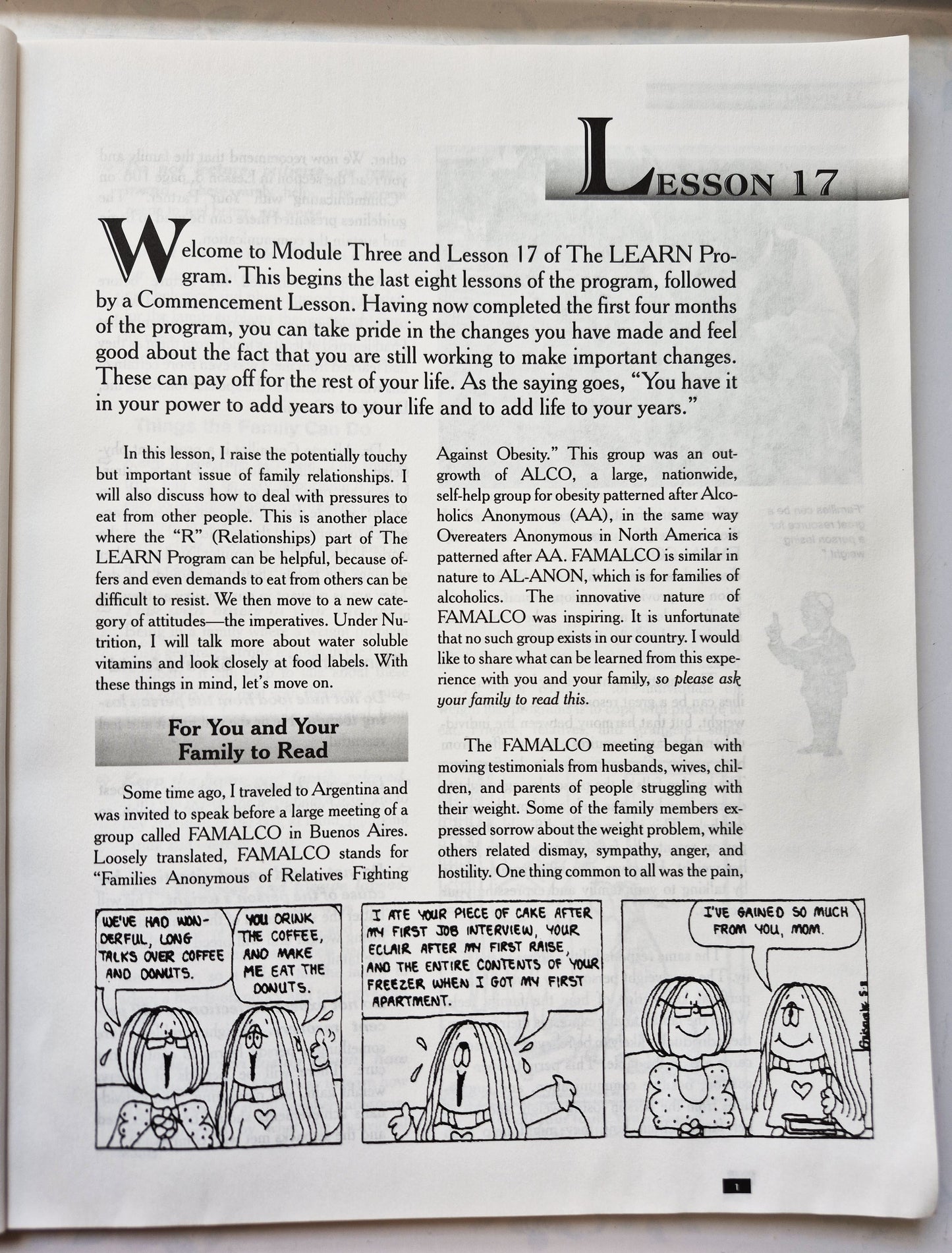 The LEARN-Programm zur Gewichtskontrolle Modul Drei von Kelly D. Brownell (Sehr gut, 2000, Pbk, 122 S., American Health Pub.)