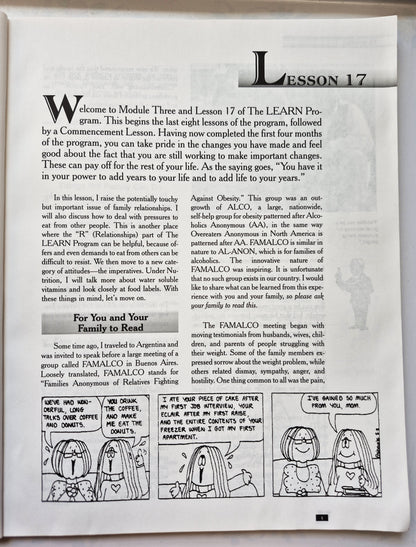 The LEARN-Programm zur Gewichtskontrolle Modul Drei von Kelly D. Brownell (Sehr gut, 2000, Pbk, 122 S., American Health Pub.)