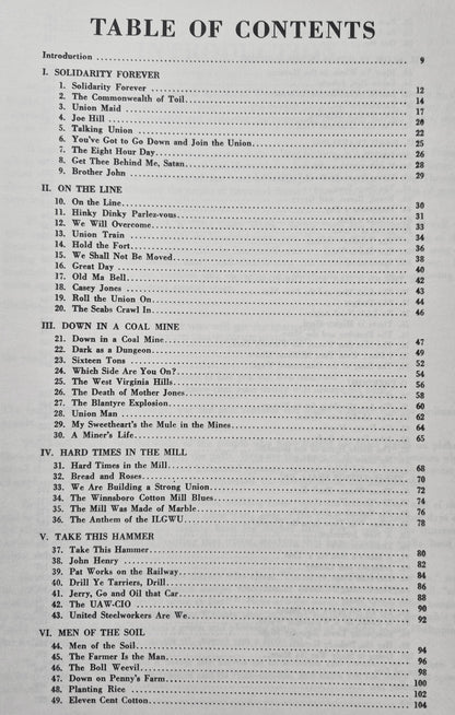 Songs of Work and Protest: 100 Favorite Songs of American Workers von Edith Fowke; Joe Glazer (Gut, 1973, Taschenbuch, 209 Seiten, Dover)
