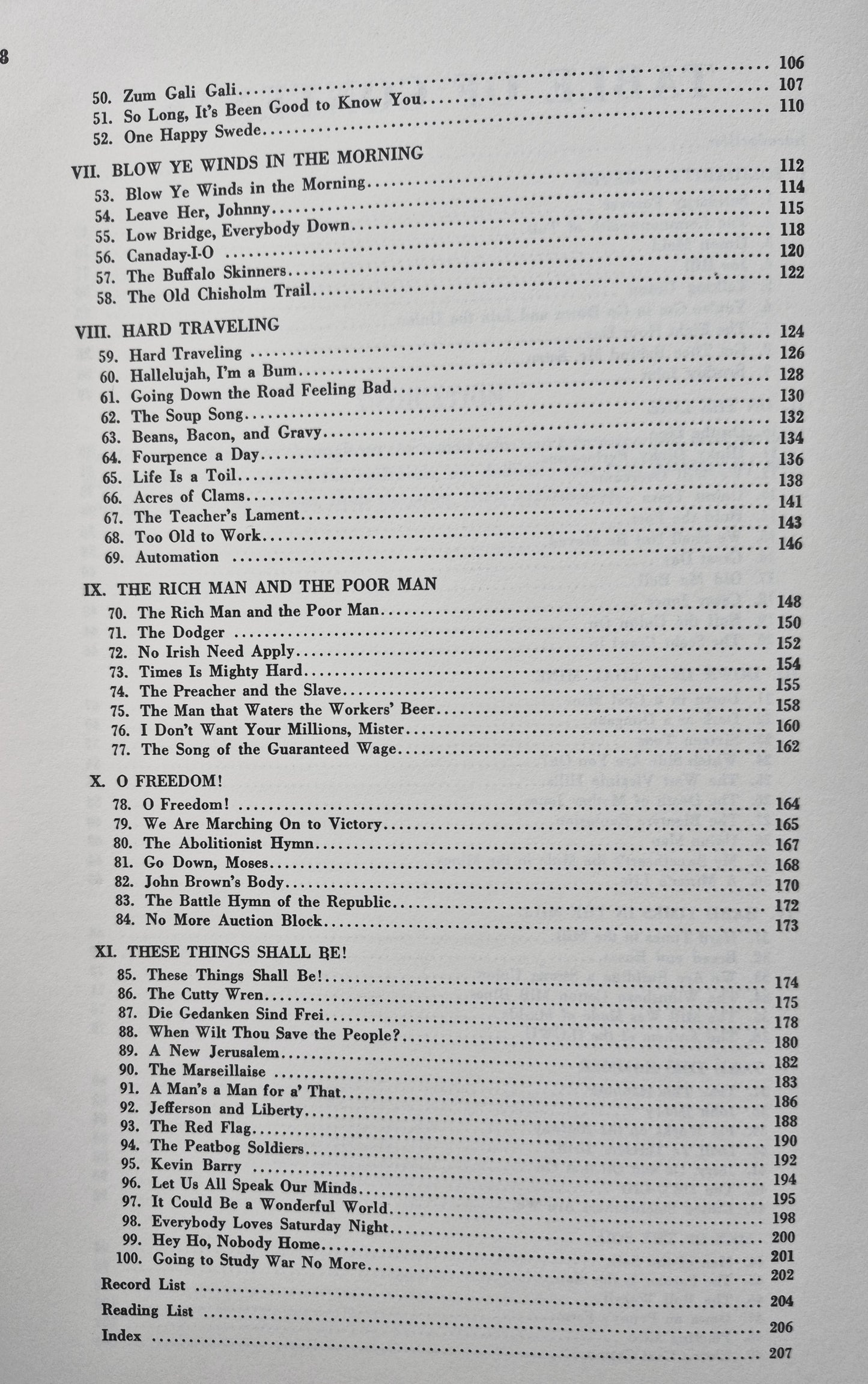 Songs of Work and Protest: 100 Favorite Songs of American Workers von Edith Fowke; Joe Glazer (Gut, 1973, Taschenbuch, 209 Seiten, Dover)